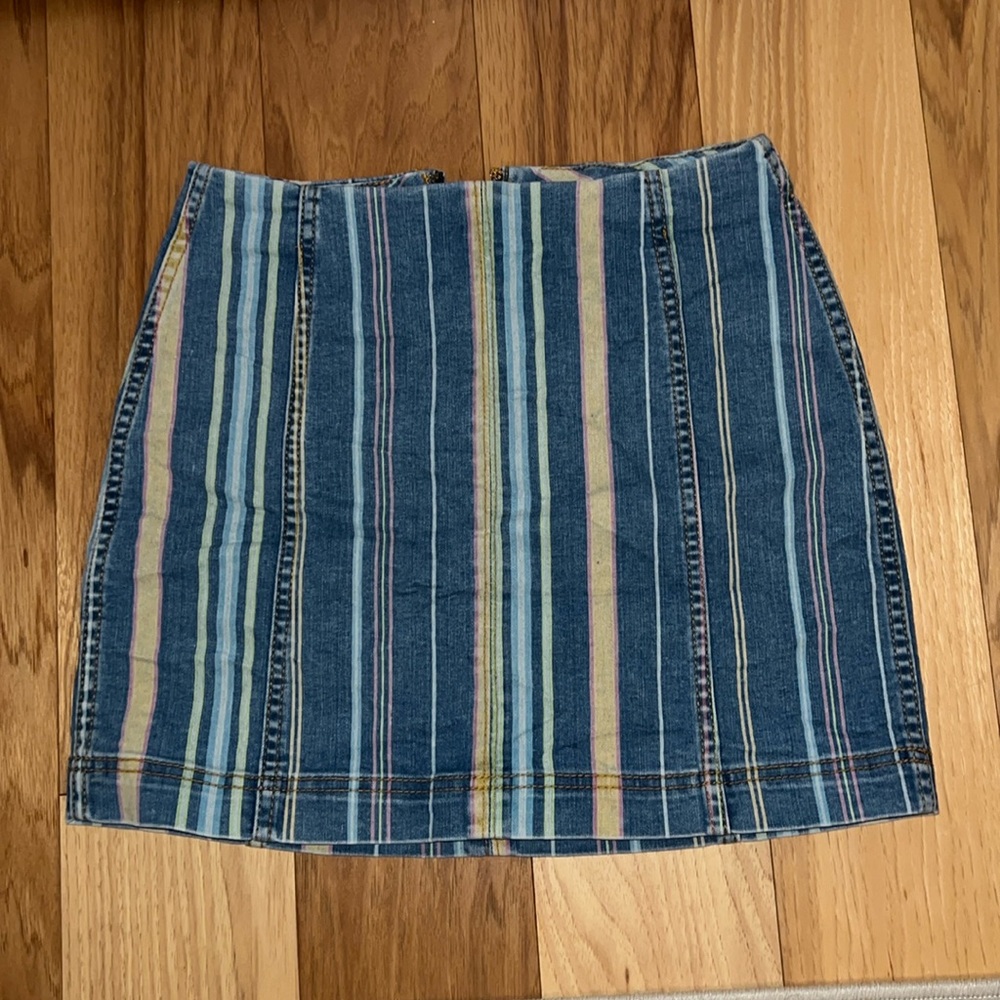 Denim mini skirt